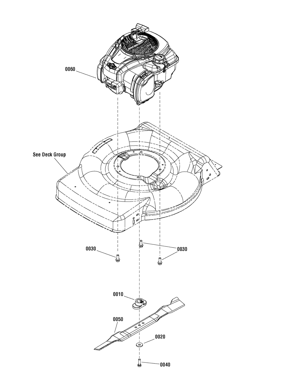 Engine Group (7502876) Diagram and Parts List for 7800890-M22550FC 2012 Briggs and Stratton Lawn Mower